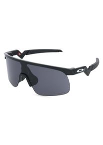 Oakley OJ9010 RESISTOR | Kinder-Sonnenbrille | Fassung: Randlos, Eckig, Kunststoff, Schwarz Gl&auml;nzend | Glasfarbe: Grau Verlaufend