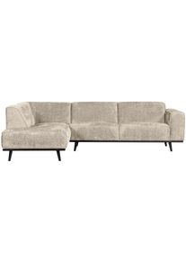 Livetastic , Naturfarben , Textil , Birke , Ottomane links, L-Form , 274x210 cm , Made in EU , Armteil rechts , Wohnzimmer, Sofas & Couches, Wohnlandschaften, Ecksofas