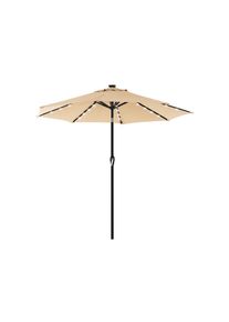 Modante , Schwarz, Beige , Metall , 270x270 cm , h&ouml;henverstellbar, Knickgelenk, regenabweisend, UV-best&auml;ndig, mit Bel&uuml;ftung , Gartenm&ouml;bel, Sonnenschutz, Sonnenschirme