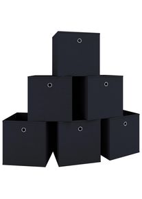 Mid.you , Schwarz , Kunststoff , 27x28x27 cm , faltbar , Ordnen & Aufbewahren, Boxen & K&ouml;rbe, Faltboxen & Klappboxen
