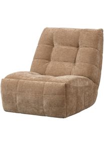 Livetastic , Hellbraun , Textil , 98x94x83 cm , Relaxfunktion , Wohnzimmer, Sessel, Relaxsessel