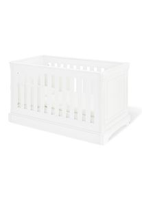 Pinolino , Wei&szlig; , Holzwerkstoff , 81x88x151 cm , zum Juniorbett umbaubar, h&ouml;henverstellbar, Sprossen mit Normabstand, zum Sitzsofa umbaubar, Aufbauanleitung im Karton, Lattenrost inklusive, Schlupfsprossen , Baby, Babyzimmer, Babybetten