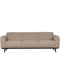 Livetastic , Beige , Textil , Birke , 230x77x93 cm , Made in EU , Armteil links, Armteil rechts , Wohnzimmer, Sofas & Couches, Sofas, 3er Sofas
