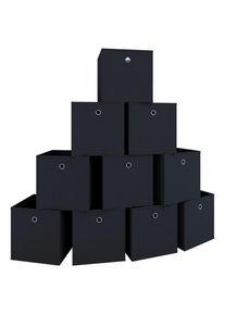 Mid.you , Schwarz , Textil , 27x28x27 cm , faltbar , Ordnen & Aufbewahren, Boxen & K&ouml;rbe, Faltboxen & Klappboxen