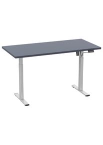 Mid.you , Anthrazit, Silberfarben , Metall, Holzwerkstoff , rechteckig , 50x71x110 cm , h&ouml;henverstellbar , B&uuml;rom&ouml;bel, Schreibtische, H&ouml;henverstellbare Schreibtische