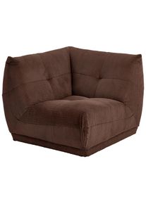 Livetastic , Braun , Textil , 105x80x105 cm , Made in EU , R&uuml;cken echt, individuell planbar ,