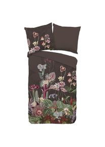 M&Ouml;BELIX M&ouml;belix , Braun, Dunkelbraun , Textil , Floral , 155x220 cm , atmungsaktiv , Heimtextilien, Schlaftextilien, Bettw&auml;sche, Renforc&eacute; Bettw&auml;sche