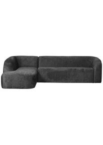 Livetastic , Anthrazit , Textil , Ottomane links, L-Form , 274x225 cm , Made in EU , Armteil links, Armteil rechts , Wohnzimmer, Sofas & Couches, Wohnlandschaften, Ecksofas