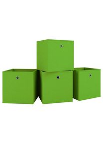 Mid.you , Gr&uuml;n , Kunststoff , 27x28x27 cm , faltbar , Ordnen & Aufbewahren, Boxen & K&ouml;rbe, Faltboxen & Klappboxen