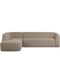 Livetastic , Naturfarben , Textil , Ottomane links, L-Form , 274x225 cm , Made in EU , Armteil links, Armteil rechts , Wohnzimmer, Sofas & Couches, Wohnlandschaften, Ecksofas