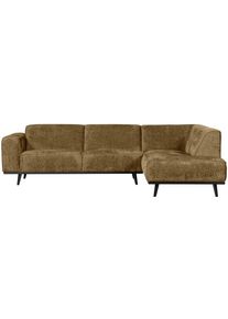 Livetastic , Gelb , Textil , Birke , Ottomane rechts, L-Form , 274x210 cm , Made in EU , Armteil links , Wohnzimmer, Sofas & Couches, Wohnlandschaften, Ecksofas