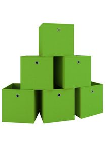 Mid.you , Gr&uuml;n , Kunststoff , 27x28x27 cm , faltbar , Ordnen & Aufbewahren, Boxen & K&ouml;rbe, Faltboxen & Klappboxen