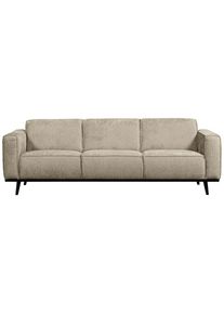 Livetastic , Naturfarben , Textil , Birke , Ottomane rechts, L-Form , 274x210 cm , Made in EU , Armteil links , Wohnzimmer, Sofas & Couches, Wohnlandschaften, Ecksofas
