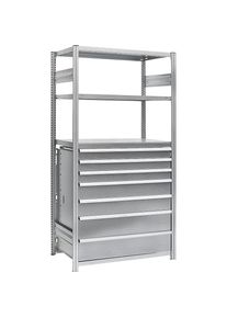 eurokraft pro Ladeblok, van staal, H x B x D 1000 x 750 x 400 mm, verzinkt