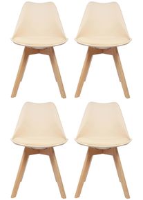 Stuhl-Set Scandi 4er-Set Beige