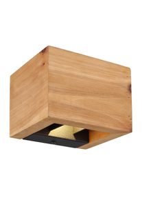 LED-Wandleuchte 15553W1 in Schwarz/Dunkelbraun max. 8 W Wandlampe