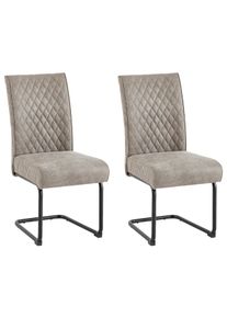 Schwingstuhl-Set Maria-XXL 2er-Set Taupe