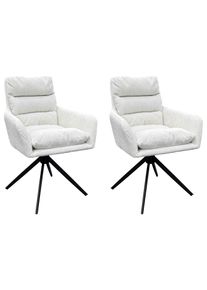 Armlehnstuhl-Set Pura 2er-Set Wei&szlig;