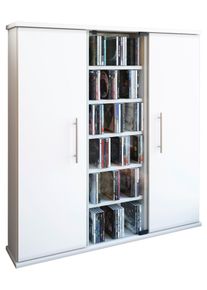 CD-Regal Santo in Wei&szlig;, B: 86 cm