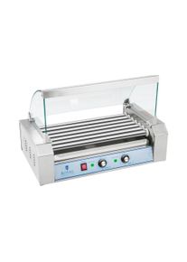 ROYAL CATERING Hot Dog Grill - 7 g&ouml;rgő - Rozsdamentes ac&eacute;l RCHG-7E