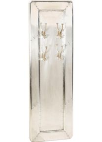 Garderobenpaneel Sit "Airman &ndash; Wandgarderobe Mangoholz", silber (silberfarben), B:35cm H:110cm T:8cm, Aluminium, MDF, Garderobenpaneele, Garderobenpaneel, Garderobenpaneel in Aluminium Optik