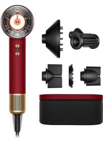 Haartrockner Dyson "Supersonic Nural&trade;, Red Velvet", samtrot und gold, HaartrocknerB:20cm H:17cm T:54cm, Haartrockner, und hilft, die Kopfhaut zu sch&uuml;tzen, B:20cm H:17cm T:54cm