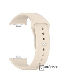 Xiaomi Smart Band 9 Pro, 8 Pro, Redmi Watch 6, 5, 4, Okos&oacute;ra sz&iacute;j, Szilikon, Gyorscsat, 98+120mm hossz&uacute;, Csontfeh&eacute;r