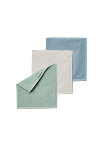 Tchibo - 3 Kosmetikt&uuml;cher aus Mikrofaser - hellblau