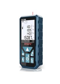 Laser Measure 330 Ft Digital Laser Distance Meter with Upgraded High-Accuracy Measurement Electronic Tape Measure Featuring 2 B