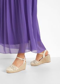 Escarpins compens&eacute;s - beige - taille 40 - Vegan - bonprix