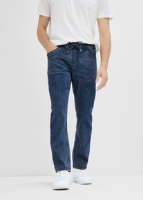 Jean l&eacute;ger taille extensible loose - bleu - taille 36 avec coton - bonprix