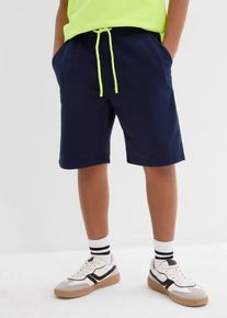 Bermuda en molleton 100% coton - bleu - taille 128/134 - 100% coton - bonprix