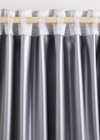 bonprix Draperie opacă termoizolantă cu suprafață catifelată (1 buc.), bej, &Icirc;/Lă: 145/135 cm