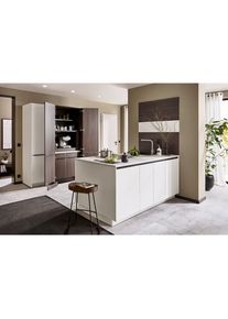 Impuls , Wei&szlig;, Nussbaumfarben , Holzwerkstoff , 5 Schublade(n) Schubladen , 226.4 cm , in den Filialen individuell planbar, individuelle Inneneinteilung, seitenverkehrt erh&auml;ltlich, in den Filialen verschiedene Griffe erh&auml;ltlich, Zusatzausstattung erh&auml;ltlich, in den Filialen verschiedene Arbeitsplatten erh&auml;ltlich, verschiedene Arbeitsh&ouml;hen m&ouml;glich, h&ouml;henverstellbare F&uuml;&szlig;e, vormontierter Korpus , K&uuml;c