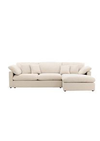 Livetastic , Beige , Kunststoff, Textil , L-Form , 297x85x107 cm , Relaxfunktion , Wohnzimmer, Sofas & Couches, Wohnlandschaften, Ecksofas