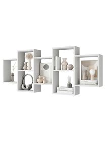 M&Ouml;BELIX M&ouml;belix , Wei&szlig; , Holzwerkstoff , 160.8x65x18 cm , stehend, h&auml;ngend , Kleinm&ouml;bel, Regale, Wandregale & H&auml;ngeregale, Wandregale