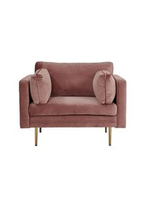 Livetastic , Chromfarben, Pink , Metall, Textil , 110x88x90 cm , Esszimmer, Esszimmerst&uuml;hle, Armlehnst&uuml;hle