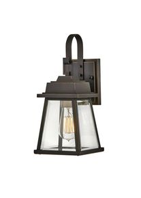 Elstead Lighting , Bronzefarben, Messingfarben , Metall, Glas , 18.x36.2x13.6 cm , Gr&uuml;ner Punkt, RoHS , Beleuchtung, Au&szlig;enleuchten, Au&szlig;enwandleuchten