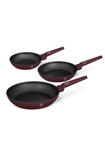 M&Ouml;BELIX M&ouml;belix , Bordeaux , Metall , Lfgb , hitzebest&auml;ndige Griffe , Kochen & Essen, Pfannen, Pfannensets