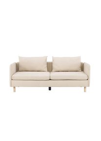 Livetastic , Beige , Holz, Textil , Kautschukholz,Kautschukholz , F&uuml;llung: Vlies,Vlies , 197x83x102 cm , Wohnzimmer, Sofas & Couches, Sofas, 2er Sofas