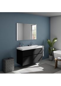 Geberit Xeno&sup2; Lavabo avec meuble bas evineo ineo5 evo l: 120 cm, 2 tiroirs, avec poign&eacute;e encastr&eacute;e,, 500550011+BE0979BM,