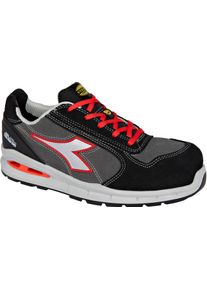 Diadora Utility Run A.Box Low S3S, safety shoes unisex , color: Dark Grey/Black/Red , size: 46 EU
