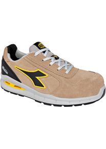 Diadora Utility Run A.Box Low S3S, safety shoes unisex , color: Light Brown/Black/Yellow , size: 47 EU