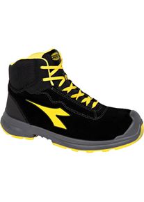 Diadora Utility Flash Mid S3S, safety shoes unisex , color: Black/Yellow , size: 41 EU