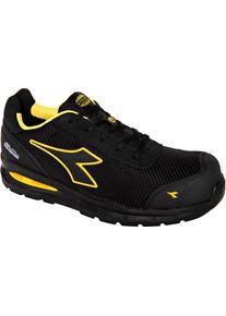 Diadora Utility Run A.Box CBF Low S3S, safety shoes unisex , color: Black/Yellow , size: 43 EU