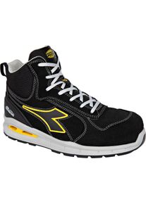 Diadora Utility Run A.Box Mid S3S, safety boots unisex , color: Black/Yellow , size: 48 EU