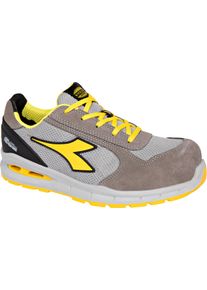 Diadora Utility Run A.Box Low S1PS, safety shoes unisex , color: Light Grey/Black/Yellow , size: 45 EU