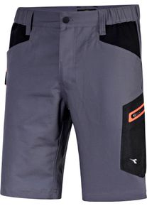 Diadora Utility Stretch 2.0 Bermuda, pantalon de travail , couleur: Gris Fonc&eacute;/Noir , taille: S