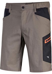Diadora Utility Stretch 2.0 Bermuda, workwear pants , color: Light Brown/Black , size: XXL