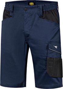 Diadora Utility Poly 2.0 Bermuda, cal&ccedil;as de trabalho , cor: Azul Escuro/Preto , tamanho: M